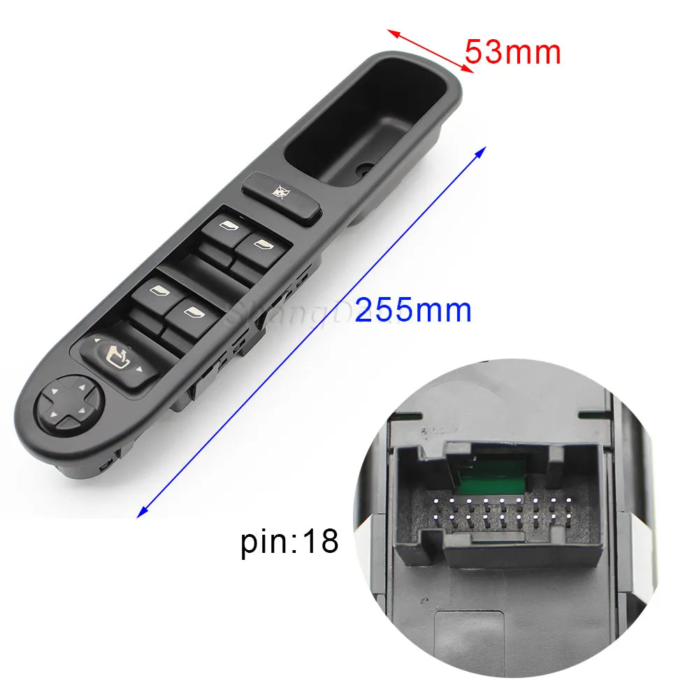 Commande de lève vitre Peugeot 207 2008 - 2014 OEM 6554.QG