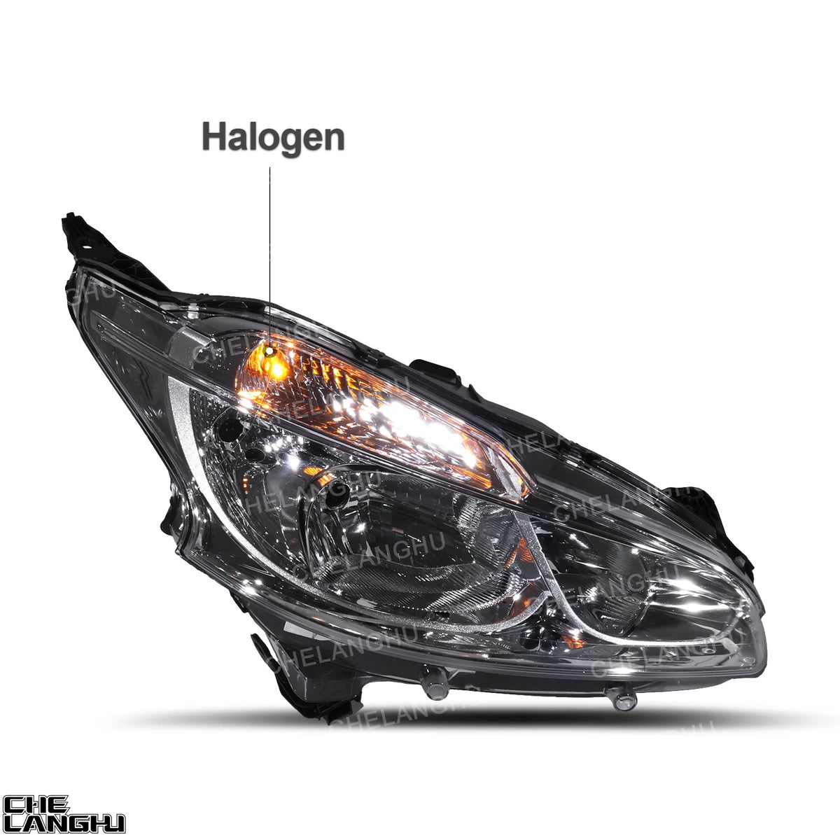 For Peugeot 208 2012 2013 2014 2015 2016 2017 2018 Car Front Halogen HeadLight HeadLamp Turn Signal 9674214080 9802221280