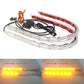 2pcs Waterproof Flexible Universal Car Led DRL Daytime Running Light White Headlight LED Strip Flowing Turn Signal Lights