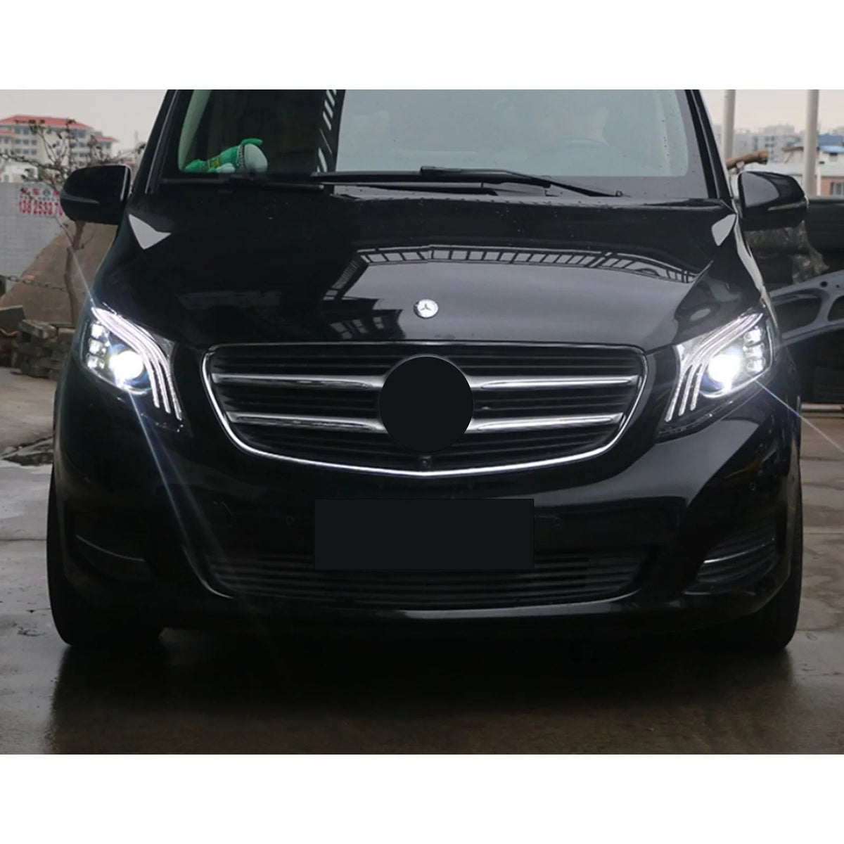 LED Headlights for Mercedes Benz Vito Metris 2016-2023 Sequential Turn Signal Projector Front  Lamps Pair Assembly