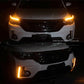 2pcs Waterproof Flexible Universal Car Led DRL Daytime Running Light White Headlight LED Strip Flowing Turn Signal Lights