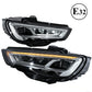 TYPY 2 PCS Car Lights For Audi A3 2014-2016 LED Car Lamps Daytime Running Lights Dynamic Turn Signals Car Accessories