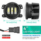 For Lada Niva Wrangler JK Dodge Citroen Ford Honda Suzuki 4 Inch LED Off Road Fog Lamp Driving Auxiliary Light Auto Headlight