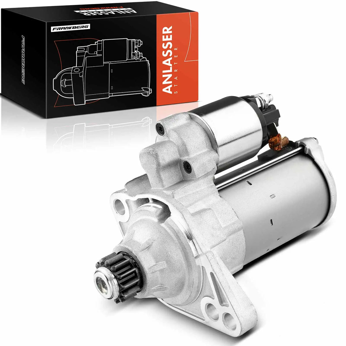 Frankberg 1x Starter for VW Beetle Golf Sports van VII Variant Jetta IV Polo Tiguan Audi A3 Seat Skoda 02 Z911024F