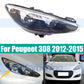 Front Bumper Headlight Head Light For Peugeot 308 2012 2013 2014 2015 Headlamp Head Lamp