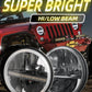 Braveway Pair 7" LED Headlights High/Low Beam for Jeep Wrangler Toyota Landcruiser HZJ75 78 79 Series SUV 12V 24V