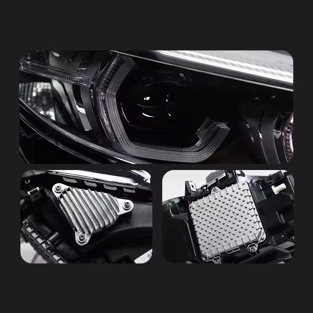 TYPY 2Pcs Car LED Head Lights For BMW 2 Series F22 Headlights F23 2014-2019 LED Car Lamps Daytime Running Lights Dynamic Turn Signals Car Accessories