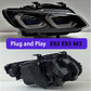 Laser Headlights for BMW 3 Series M3 E92 E93 2006-2010 New Upgrade Head Lights 335I Yellow+White DRL