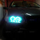For Fiat PUNTO MK2 1999-2010 16-Color RGB Cotton LED Headlight Angel Eyes Ring Lamp Remote Control Car Daytime Running Light