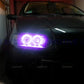 For Fiat PUNTO MK2 1999-2010 16-Color RGB Cotton LED Headlight Angel Eyes Ring Lamp Remote Control Car Daytime Running Light