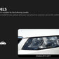 2Pcs Bi Halogen LED Headlight for Skoda Octavia 2014-2017 DRL Hid Head Lamp Car Styling Front Auto Lights Lighting Assembly Replacement Parts Exterior Lights Automotive Accessories