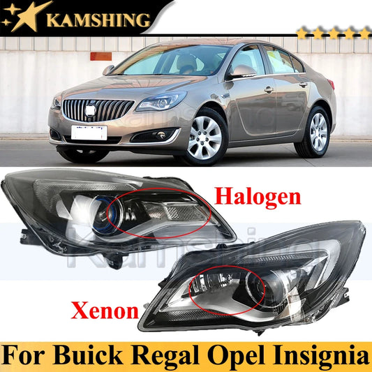 Kamshing Halogen or Xenon Front Head Light Head Lamp For Buick Regal Opel Insignia 2014-2016 Headlight Headlamp Front Turn Light