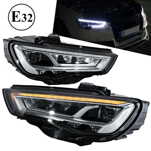 TYPY 2 PCS Car Lights For Audi A3 2014-2016 LED Car Lamps Daytime Running Lights Dynamic Turn Signals Car Accessories