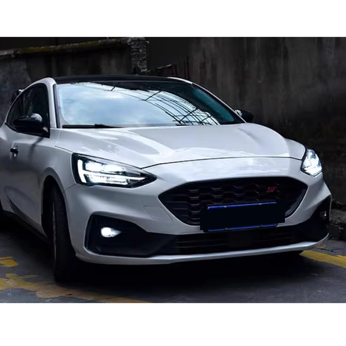 LED Headlights for Ford Focus MK4 IV 2019-2021 ST-Line Titanium Trend Sequential Turn Signal Pair Front Lamps Assembly