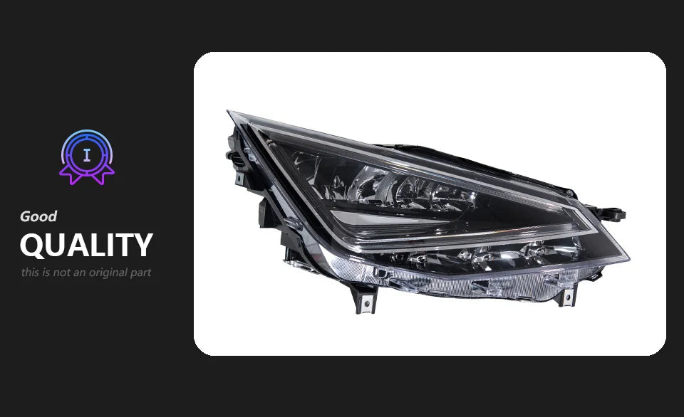 AKD LED Headlight assembly for SEAT Ibiza Mk5 Headlight 2017–2021 Ibiza MK5 6F Pre-Facelift LED Projector LENS DRL Turn Signal Front Head lamp auto Accessories