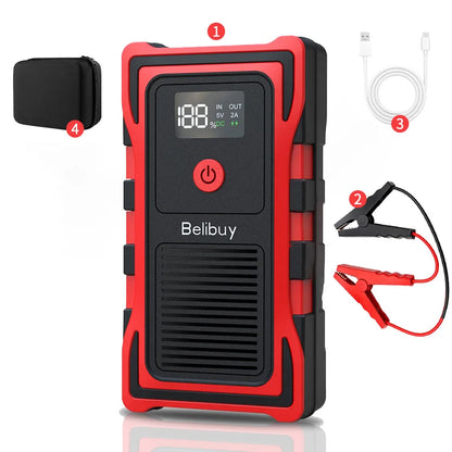 12VCar Battery Starter,5000mAh Portable Emergency Jump Starter,Auto Engine Booster,Vehicle Electronic Accessory,Emergency Tool