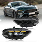 Led Headlight For 2018-2023 Ford Mustang S650 Projector Front Lamp Assembly with Triple Beam Len Seamless replacement Universal
