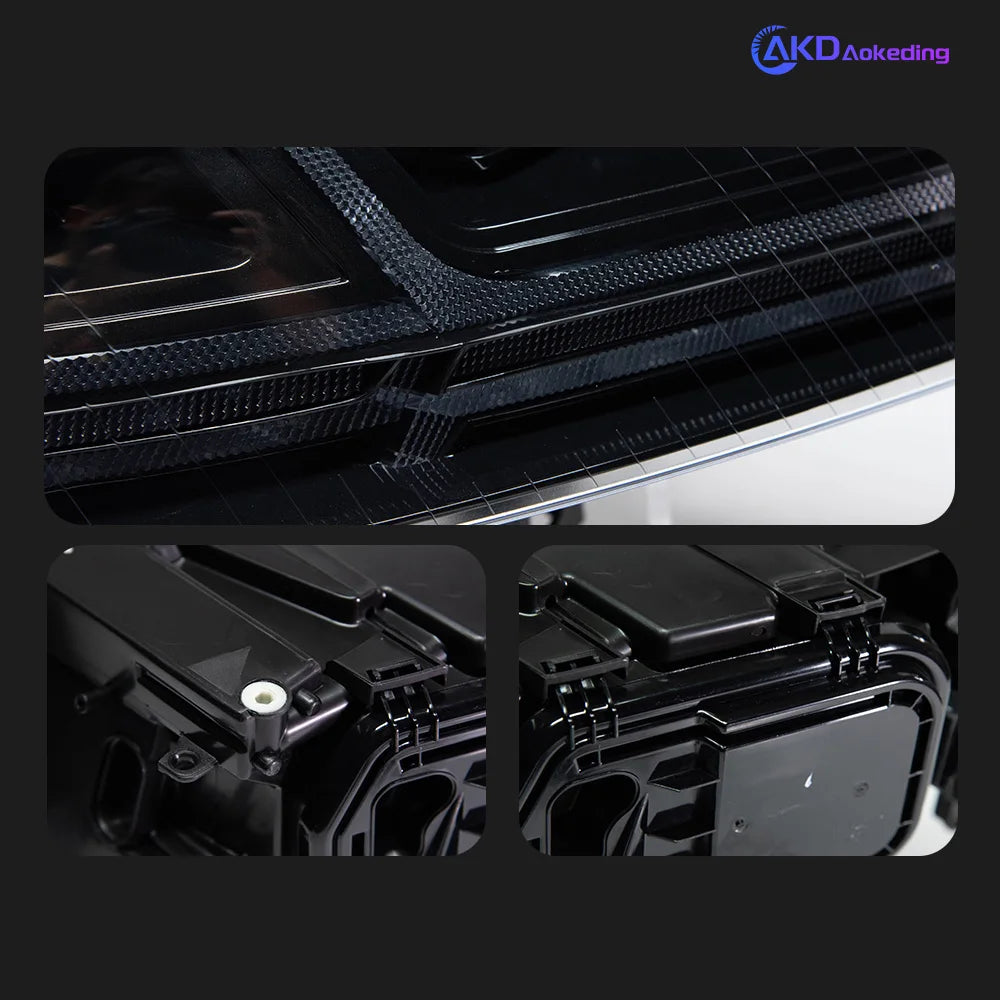 AKD Styling LED Car light for Audi A6 Headlights 2004-2011 A6 C6 LED projection lens Dynamic Signal DRL Bi Xenon Auto Accessories