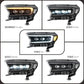2PCS T6 LED Headlight Assembly E‑Mark Approved For Ford Ranger T6 Wildtrak Raptor Pickup Dynamic Sequential Amber Turn Signal Full LED Headlamps DRL High Low Beam Direct Fit Plug And Play IP67 Waterproof Auto Upgrade Kit 2P
