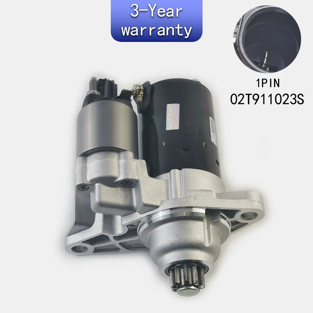 Starter motor For VW Golf Jetta Polo Audi A3 S3 Skoda Fabia Octavia Roomster Seat Altea Cordoba/Vario Ibiza/ST 02T911023S