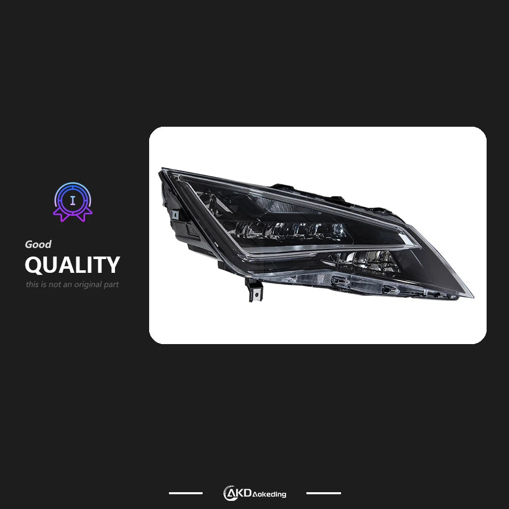 AKD LED Headlight assembly for SEAT León MK3 Headlight 2013–2017 León 5F LED Projector LENS DRL Turn Signal Front SEAT Leon Head lamp auto Accessories