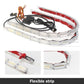 2pcs Waterproof Flexible Universal Car Led DRL Daytime Running Light White Headlight LED Strip Flowing Turn Signal Lights