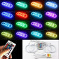 For Fiat PUNTO MK2 1999-2010 16-Color RGB Cotton LED Headlight Angel Eyes Ring Lamp Remote Control Car Daytime Running Light