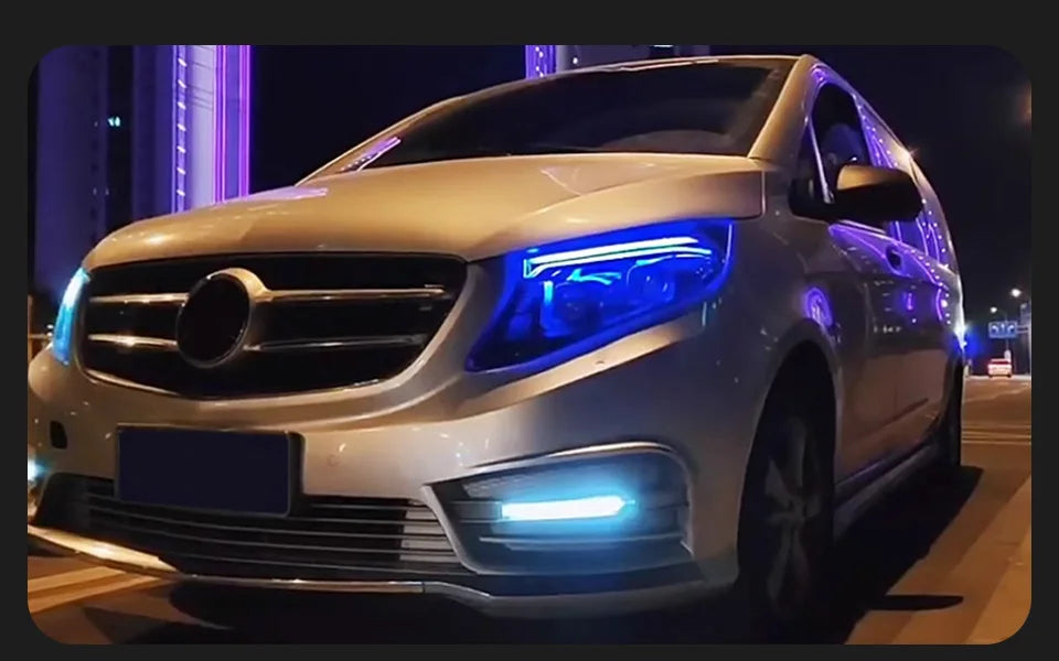 AKD Styling LED Head Lamp for Benz Vito Headlights 2016-2024 W447 V250 LED Projector Lens DRL  Dynamic front Auto Accessories