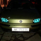 For Fiat PUNTO MK2 1999-2010 16-Color RGB Cotton LED Headlight Angel Eyes Ring Lamp Remote Control Car Daytime Running Light