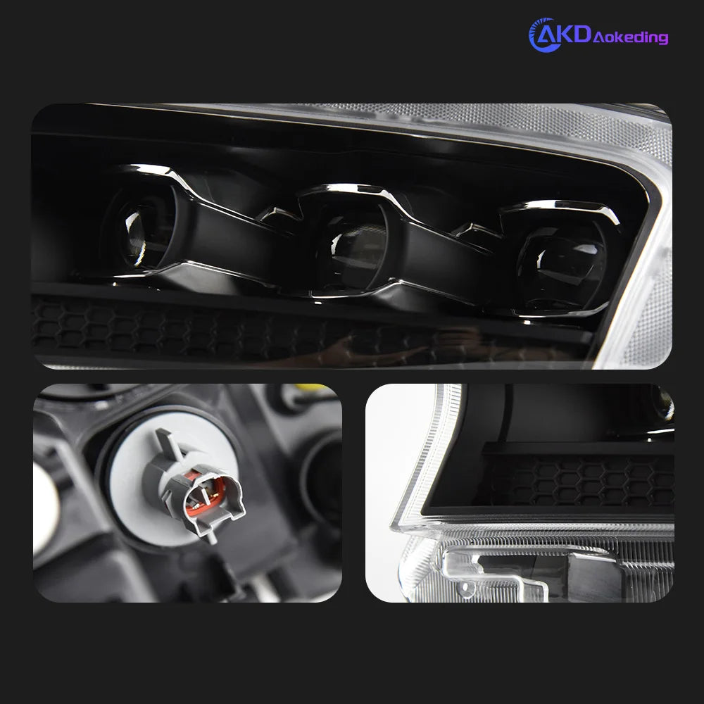 Paire de phares avant pour Ford Ranger 2016-2021 / Projecteurs LED / Droit et Gauche