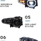 Sequential LED Headlights for Toyota FJ Cruiser 2007-2020 DRL Projector Front Lamps L+R
