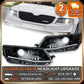2Pcs Bi Halogen LED Headlight for Skoda Octavia 2014-2017 DRL Hid Head Lamp Car Styling Front Auto Lights Lighting Assembly Replacement Parts Exterior Lights Automotive Accessories