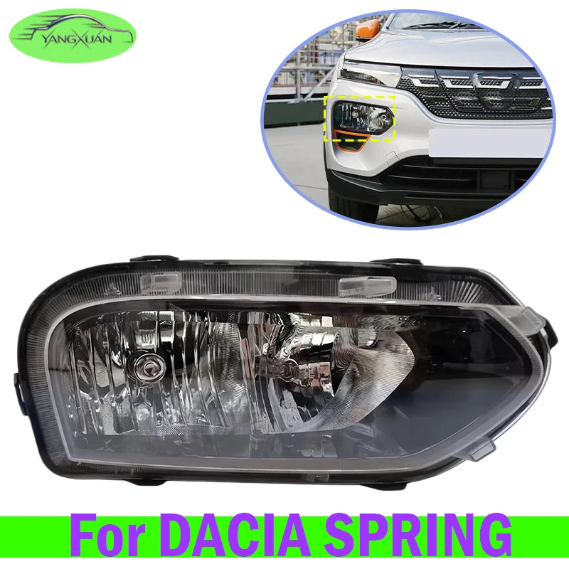 For DACIA SPRING Halogen Front Bumper Head Light Head Lamp Headlamp Headlight Front Clearance Light Foglight Foglamp