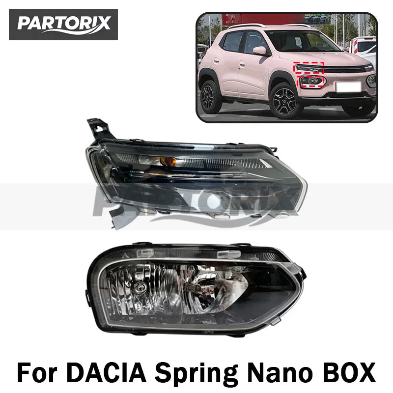Front Bumper Headlight For DACIA Spring Nano BOX Headlamp Headlight