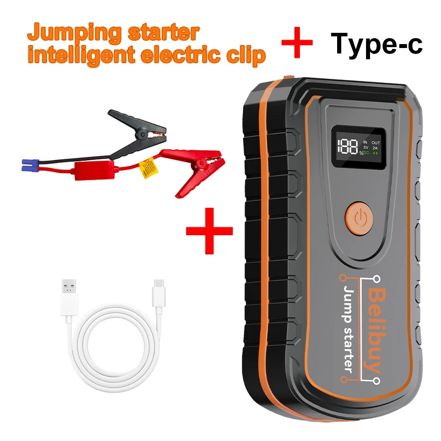 12VCar Battery Starter,5000mAh Portable Emergency Jump Starter,Auto Engine Booster,Vehicle Electronic Accessory,Emergency Tool
