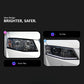 2Pcs Bi Halogen LED Headlight for Skoda Octavia 2014-2017 DRL Hid Head Lamp Car Styling Front Auto Lights Lighting Assembly Replacement Parts Exterior Lights Automotive Accessories