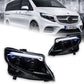 AKD Styling LED Head Lamp for Benz Vito Headlights 2016-2024 W447 V250 LED Projector Lens DRL  Dynamic front Auto Accessories