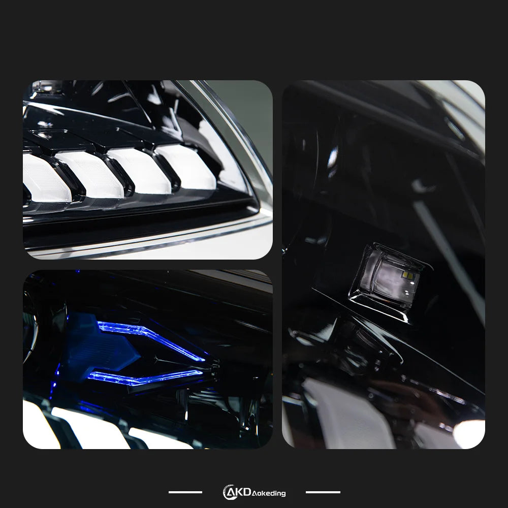 CG Integrated Headlamp Assembly with Built-in LED for Audi Q7  2006-2015  Q7 MK1 Typ 4L Front Head Lamps