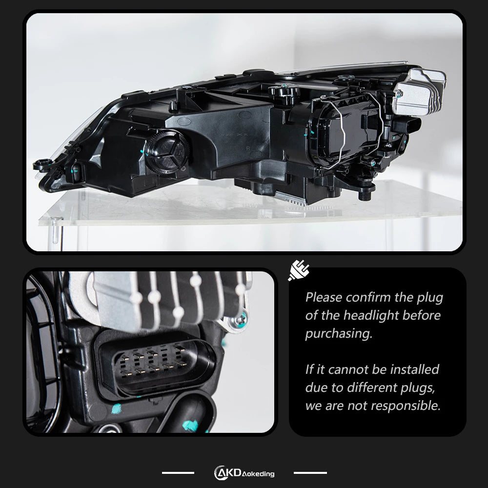 AKD LED Headlight assembly for SEAT León MK3 Headlight 2013–2017 León 5F LED Projector LENS DRL Turn Signal Front SEAT Leon Head lamp auto Accessories