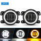 For Lada Niva Wrangler JK Dodge Citroen Ford Honda Suzuki 4 Inch LED Off Road Fog Lamp Driving Auxiliary Light Auto Headlight
