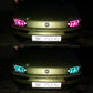 For Fiat PUNTO MK2 1999-2010 16-Color RGB Cotton LED Headlight Angel Eyes Ring Lamp Remote Control Car Daytime Running Light