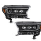 2PCS T6 LED Headlight Assembly E‑Mark Approved For Ford Ranger T6 Wildtrak Raptor Pickup Dynamic Sequential Amber Turn Signal Full LED Headlamps DRL High Low Beam Direct Fit Plug And Play IP67 Waterproof Auto Upgrade Kit 2P