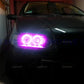 For Fiat PUNTO MK2 1999-2010 16-Color RGB Cotton LED Headlight Angel Eyes Ring Lamp Remote Control Car Daytime Running Light
