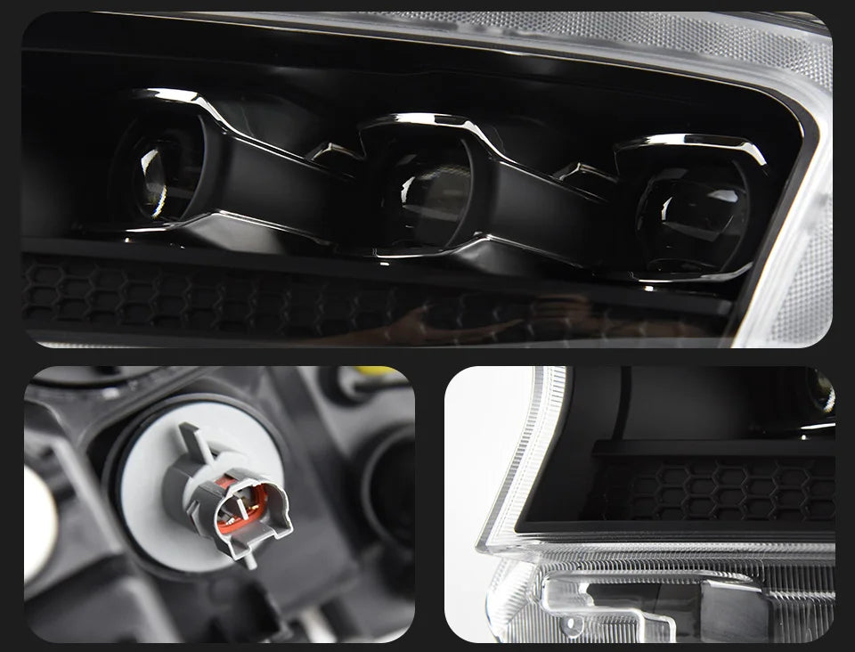 Paire de phares avant pour Ford Ranger 2016-2021 / Projecteurs LED / Droit et Gauche