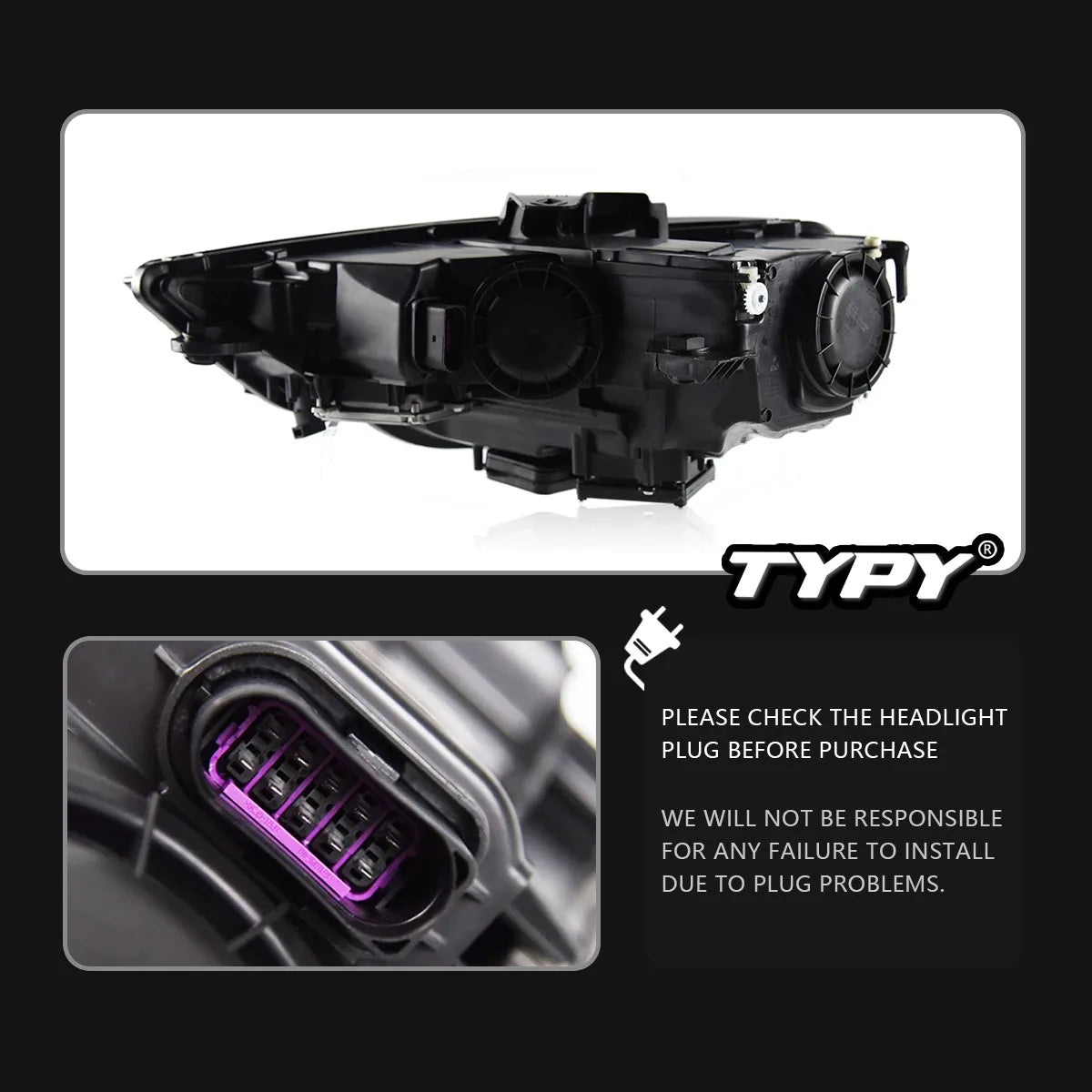 TYPY 2 PCS Car Lights For Audi A3 2014-2016 LED Car Lamps Daytime Running Lights Dynamic Turn Signals Car Accessories