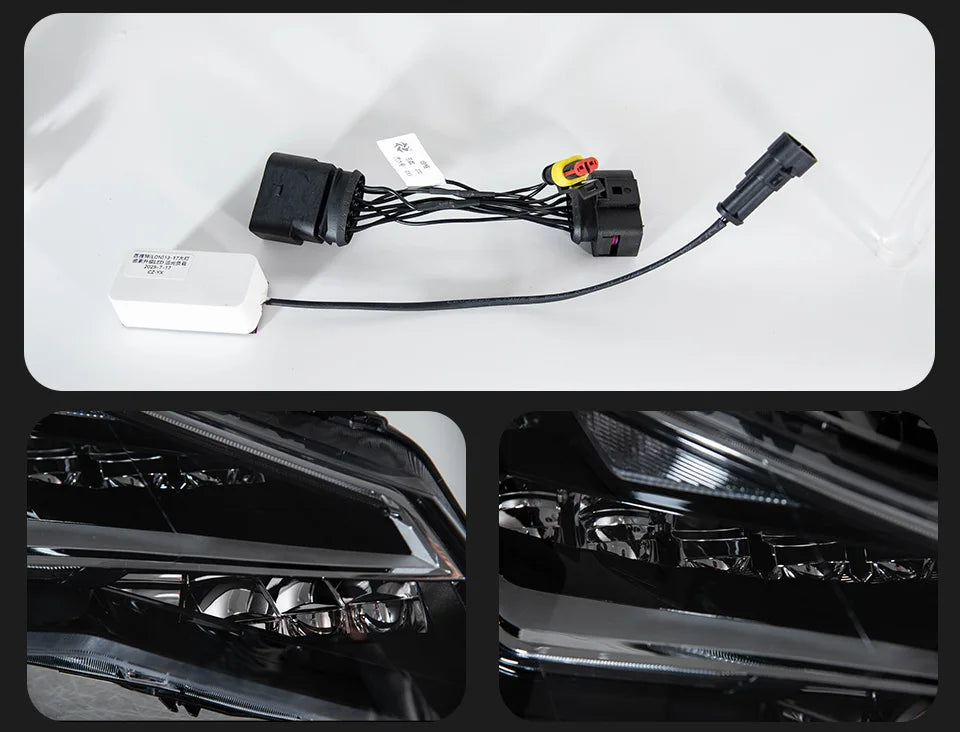 AKD LED Headlight assembly for SEAT León MK3 Headlight 2013–2017 León 5F LED Projector LENS DRL Turn Signal Front SEAT Leon Head lamp auto Accessories