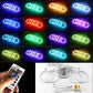 For Fiat PUNTO MK2 1999-2010 16-Color RGB Cotton LED Headlight Angel Eyes Ring Lamp Remote Control Car Daytime Running Light