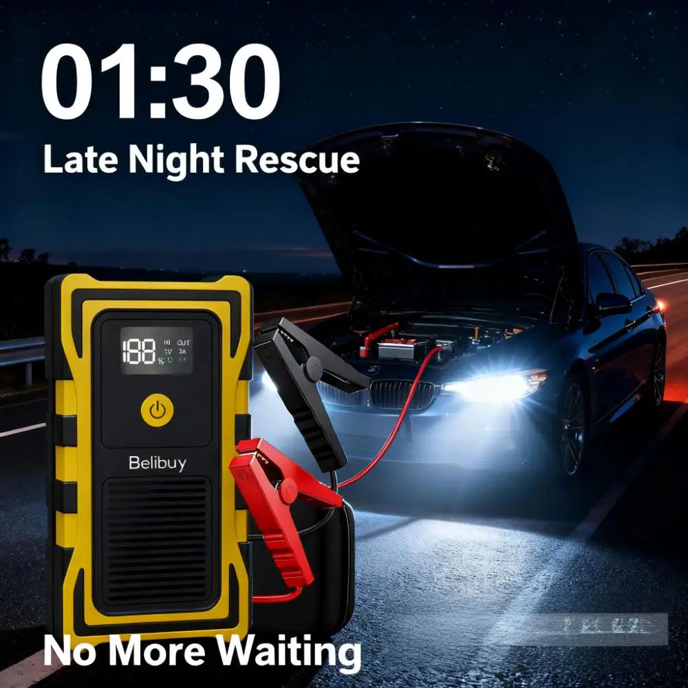 12VCar Battery Starter,5000mAh Portable Emergency Jump Starter,Auto Engine Booster,Vehicle Electronic Accessory,Emergency Tool