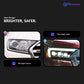 Paire de phares avant pour Ford Ranger 2016-2021 / Projecteurs LED / Droit et Gauche