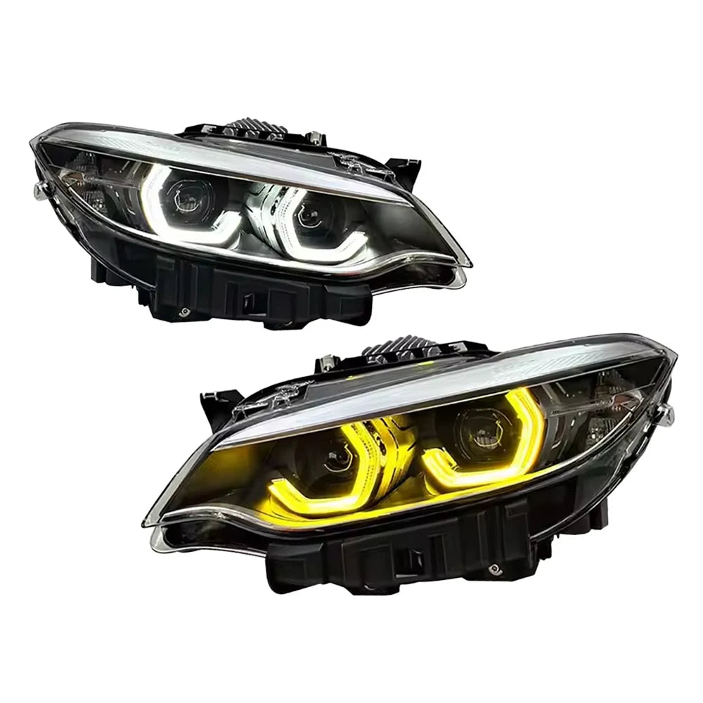 TYPY 2Pcs Car LED Head Lights For BMW 2 Series F22 Headlights F23 2014-2019 LED Car Lamps Daytime Running Lights Dynamic Turn Signals Car Accessories
